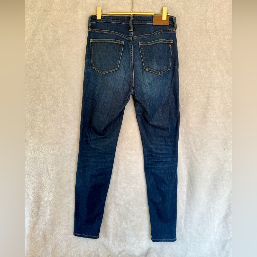 Madewell 9” Dark Blue Skinny Jeans - Picture 3 of 5